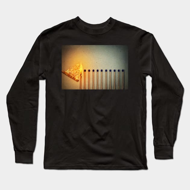 burning matches fire Long Sleeve T-Shirt by psychoshadow